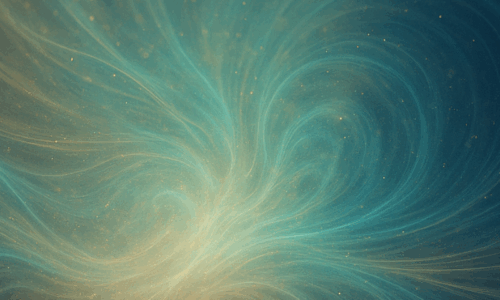 Luz cuántica expandiéndose en movimiento, simbolizando el Campo sistémico y la conexión entre conciencia y energía.